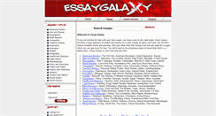 Desktop Screenshot of essaygalaxy.com